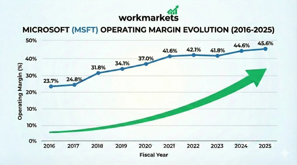 Operating Margins MSFT