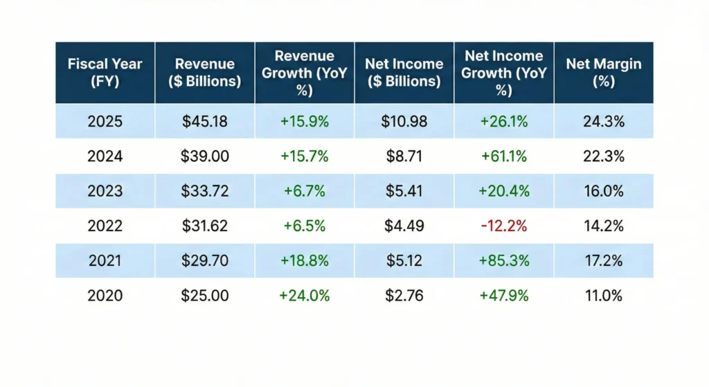 Analyzing the annual reports from 2021 through 2025 netflix