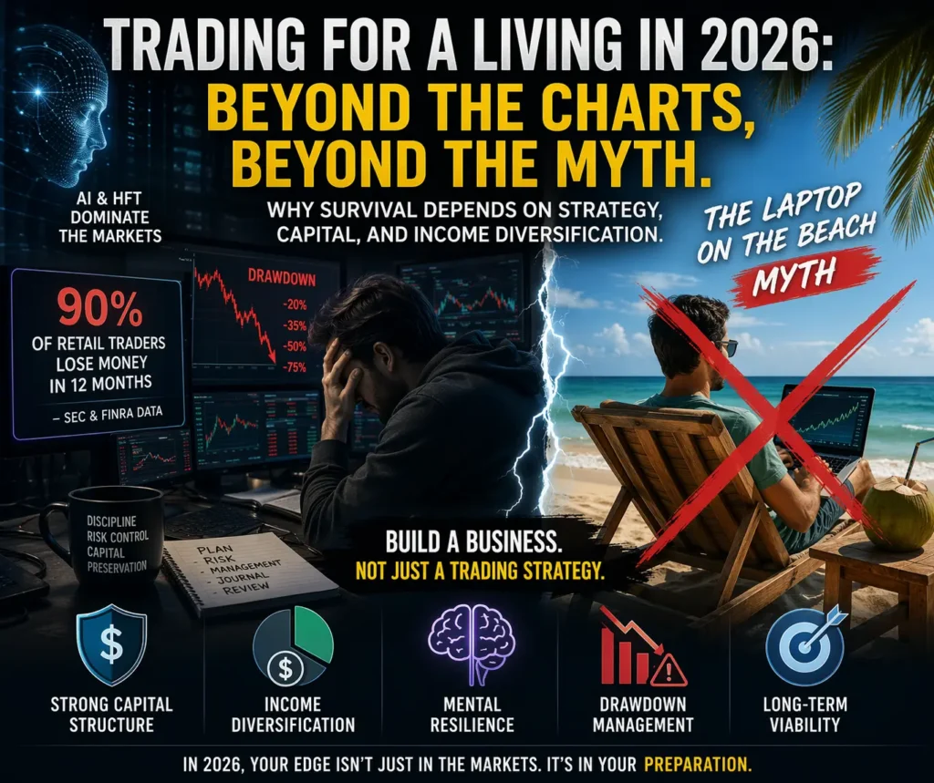 Trading for a Living in 2026: The Brutal Truth About Financial Freedom Most Gurus Won't Tell You